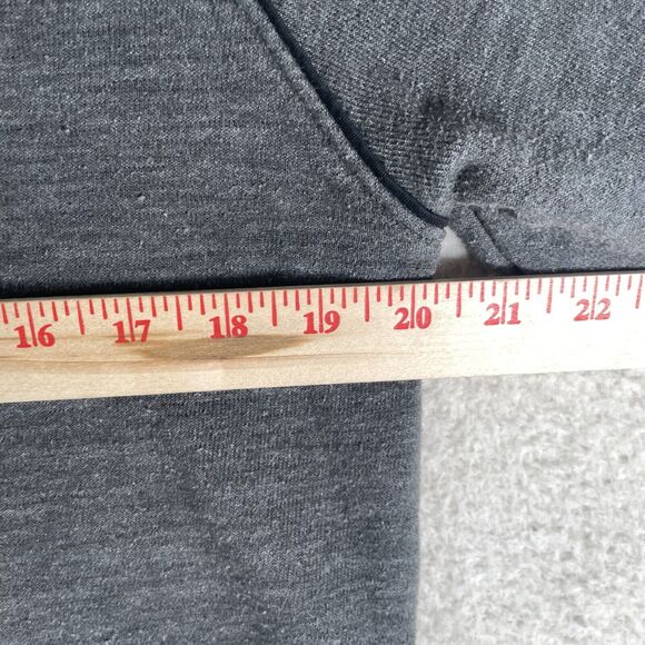 Peloton Hoodie Sweatshirt Womens Large Gray Piped Cord Star Logo Full Zip Gym - Picture 8 of 16